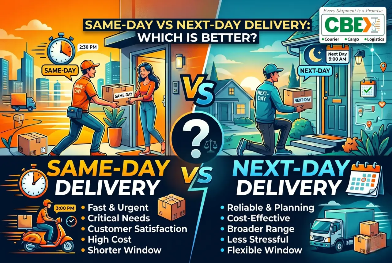 Same-Day vs Next-Day Delivery: Speed, Cost & Which One to Choose