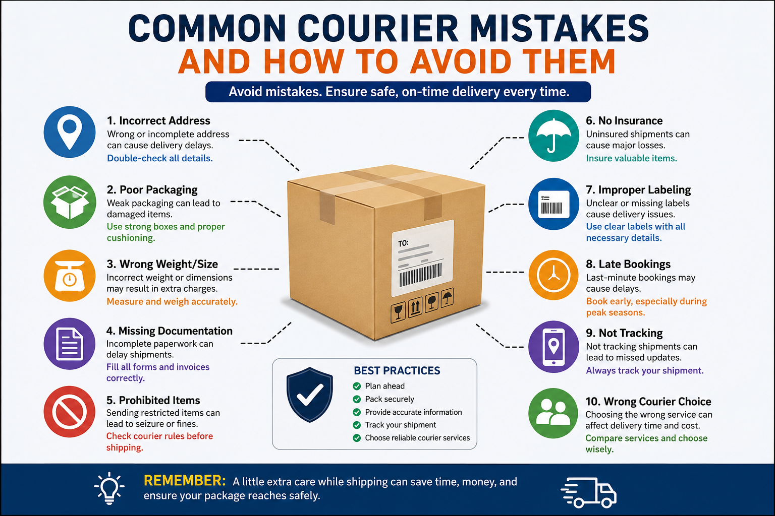 Common Courier Mistakes and How to Avoid Them: The Complete Shipping Guide