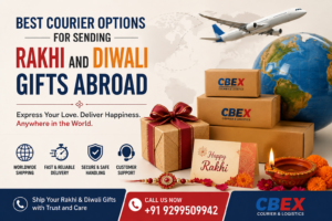 Send Rakhi and Diwali gifts abroad with CBEX. Enjoy secure international courier services, fast delivery, tracking,