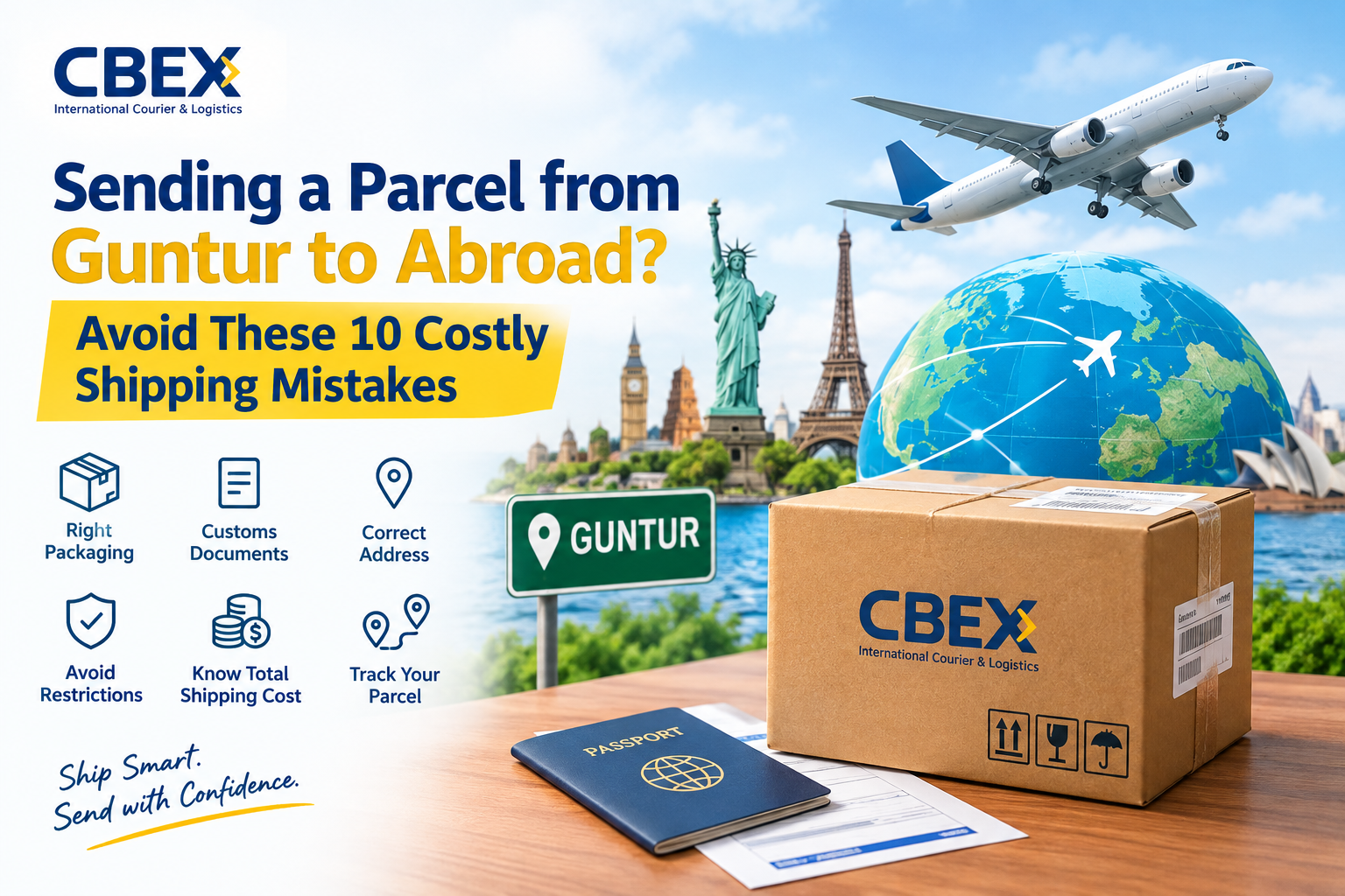 Sending a parcel from Guntur to abroad? Learn 10 costly international shipping mistakes to avoid.